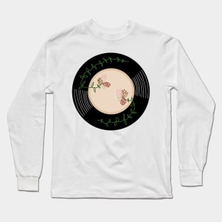 Vinyl - Flowers Roses Long Sleeve T-Shirt